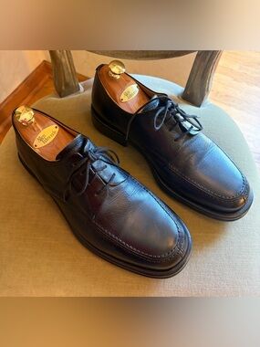 Sandro Moscoloni Men's Leather Vineyard Oxford Shoes 10D Black EUC